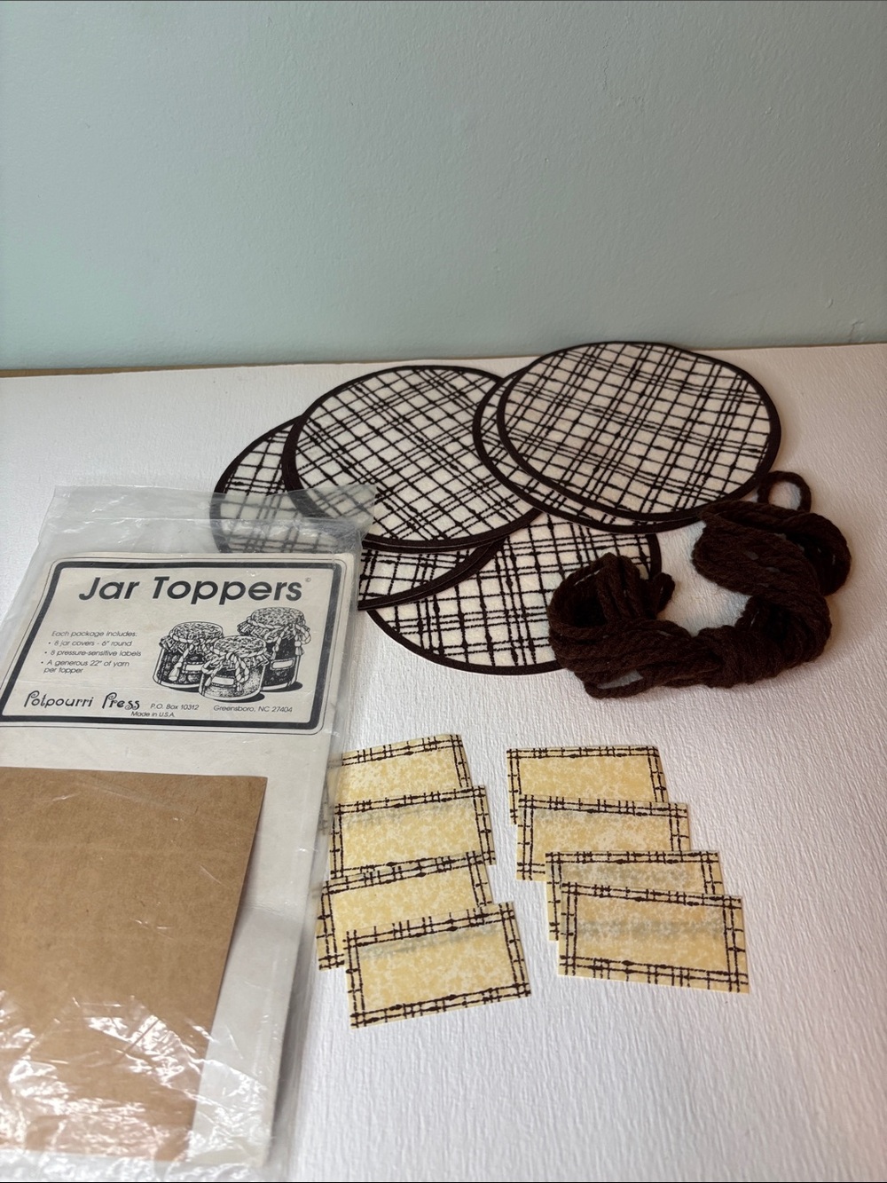 Vintage Potpourri Press Jar Toppers